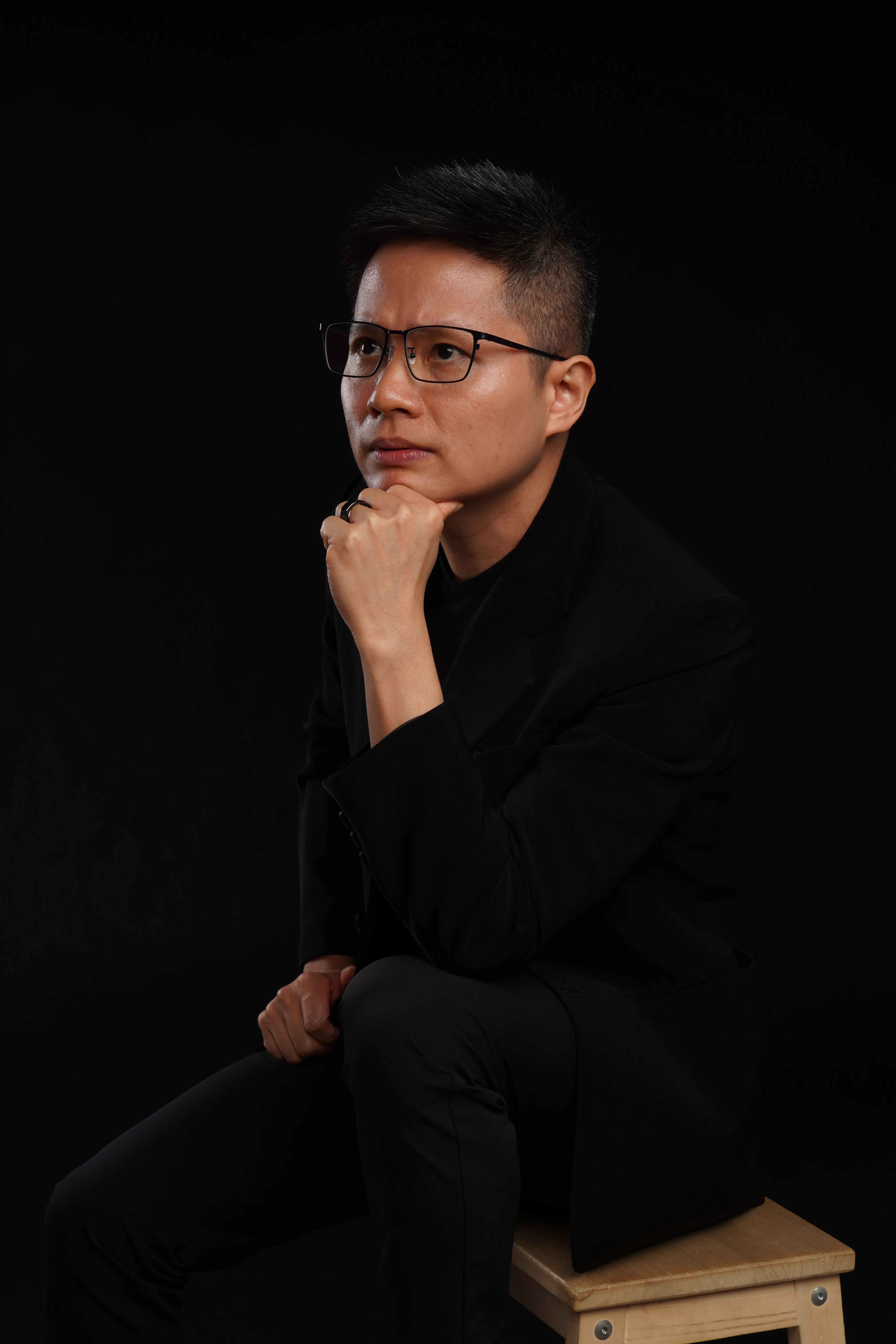 Said Hasyim thinking deeply